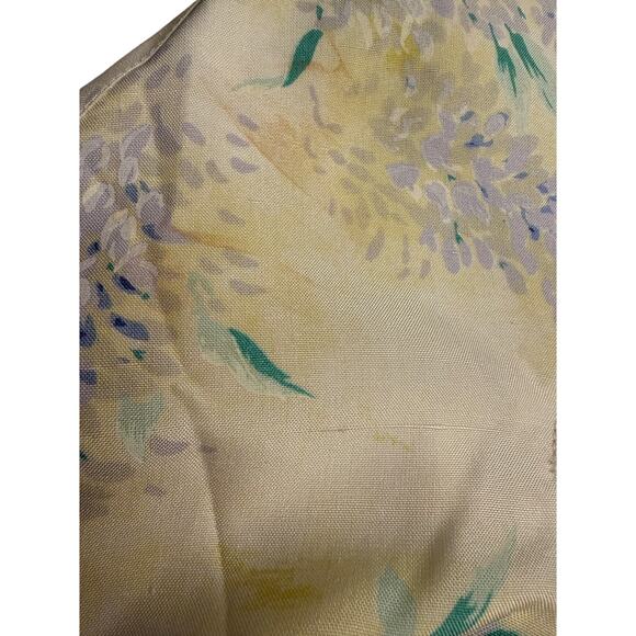 Thierry Mugler Vintage Floral Silk Suit Skirt Set Women’s Size 38 (8 US) Yellow - Picture 13 of 15